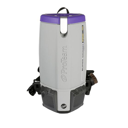 ProTeam Super Coach Pro 10, 10 qt, Backpack Vacuum w/ Xover Multi-Surface Telescoping Wand Tool Kit