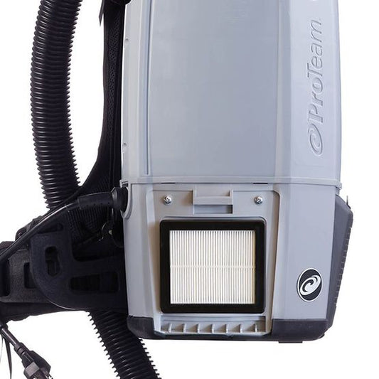 ProTeam Super Coach Pro 6, 6 qt, Backpack Vacuum w/ Xover Multi-Surface Telescoping Wand Tool Kit