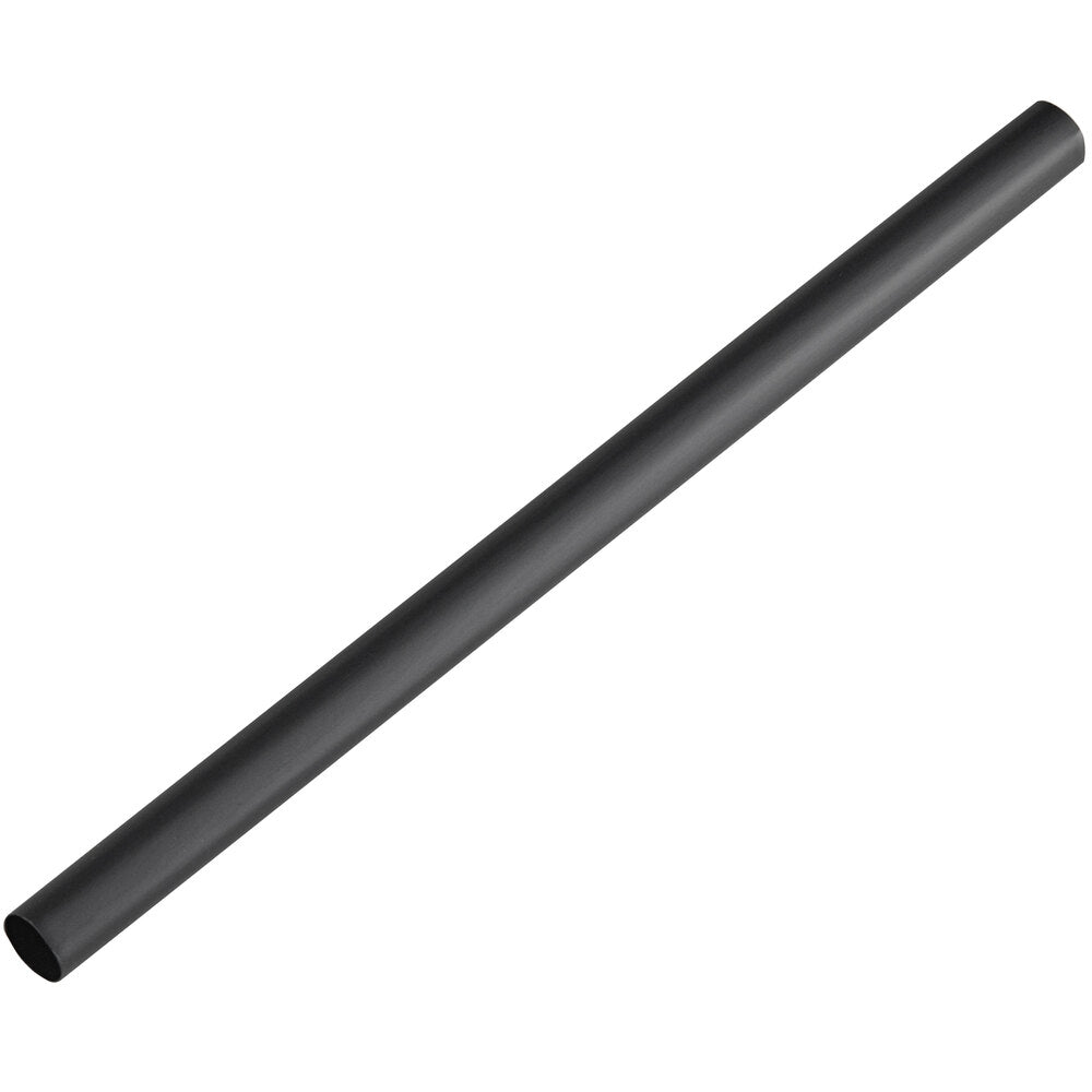 Black Jumbo Straws 8"