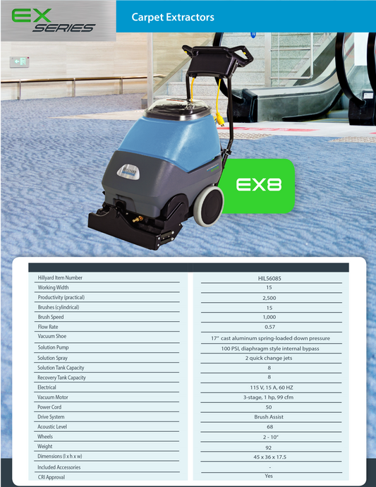 Hillyard Carpet Extractor EX8