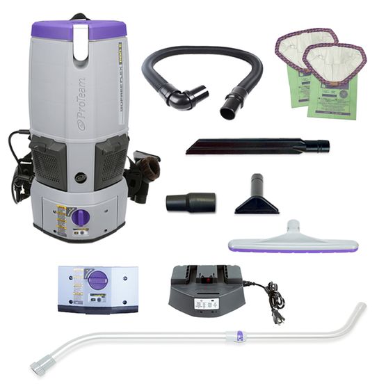 ProTeam GoFree® Flex Pro II, 6 qt. Cordless Backpack Vacuum with Tool Kit