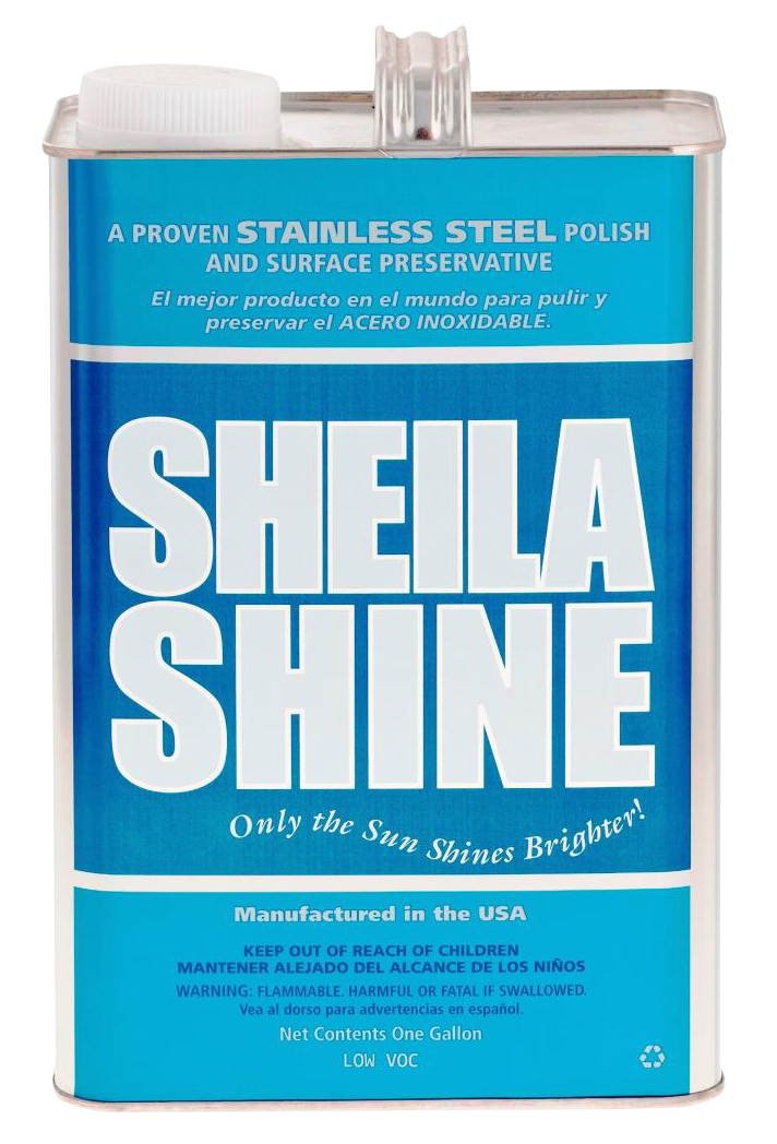 Sheila Shine Stainless Steel Cleaner & Polish, 1 Gal Can, 1 per Carton