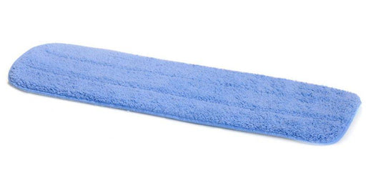 24" Blue Microfiber Flat Mop Refill